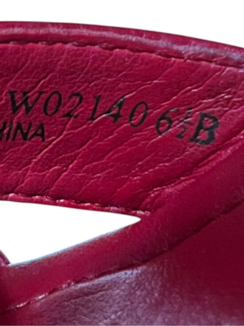 🌻Cole Haan Ayla Wedge Sandals Red Cork Platform Size 6.5 {FLAW - PLEASE READ}